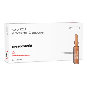 Vit C al 20%.  20 ampollas x 5 ml.  x-prof 020. mesoestetic